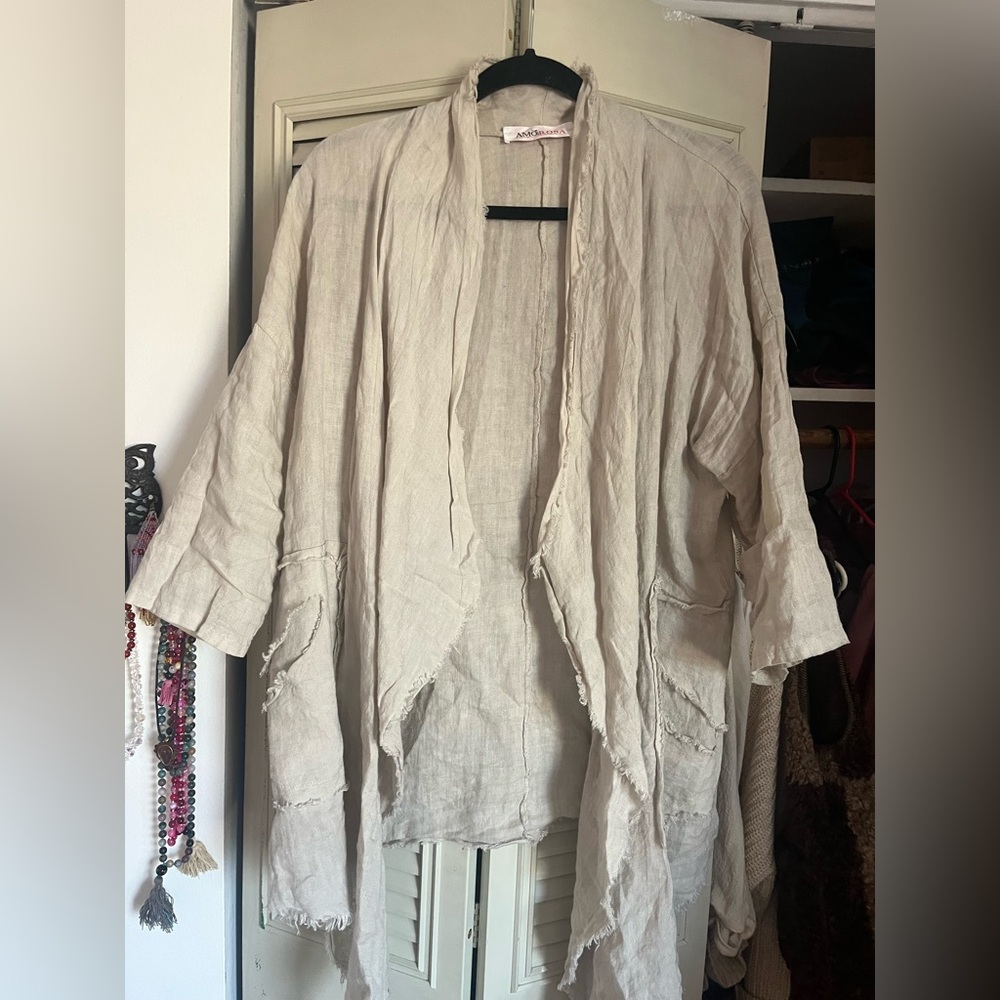 Made in Italy boho Linen Top